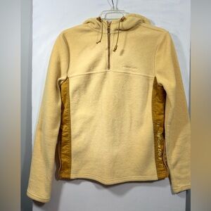 American Eagle Outfitters Women’s Tan/Gold Zip-Up Sweater